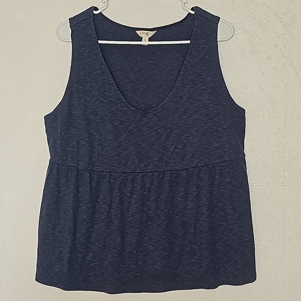 Women's Blue Baby doll Tank Sx 14W
